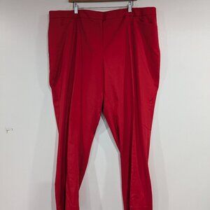 Vince Camuto Cropped Pants Red Size 22W